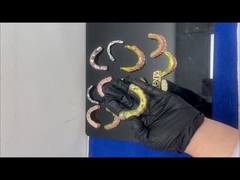 Puente híbrido de zircónia de barra de Ti