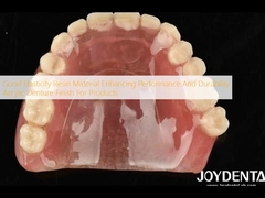 Material de resina de buena elasticidad que mejora el rendimiento y la durabilidad de la prótesis dental acrílica para productos