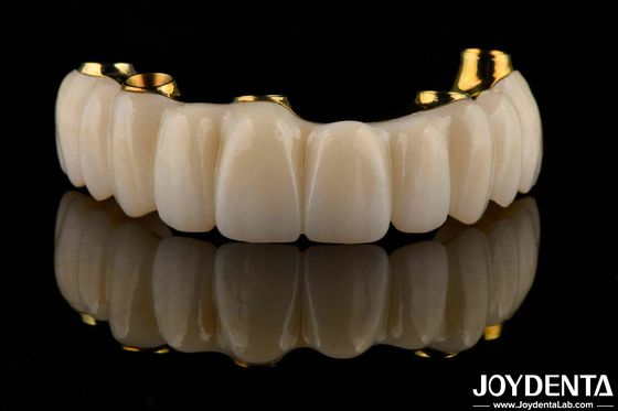 Precisión Dental Bar de Titanio Hibrido Puente de Zirconia Personalización Alta Biocompatibilidad