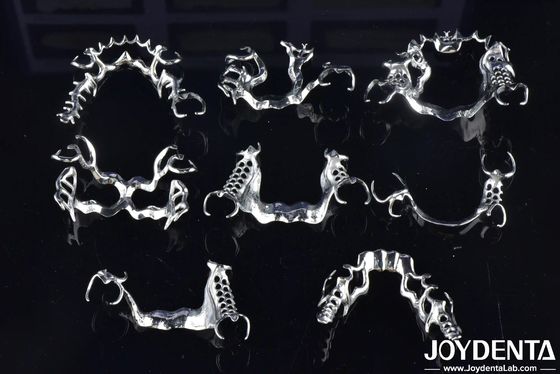 Apoyo a la masticación marco extraíble laboratorio dental con aleación de metal de flexibilidad