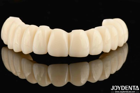 Puente híbrido de zirconia de base de Ti personalizable con excelente durabilidad y buena biocompatibilidad