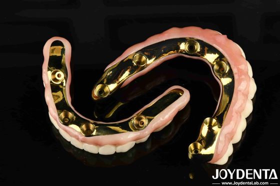 Puente híbrido de zirconia de excelente resistencia hecho a medida, perfecto para sus necesidades de fabricación